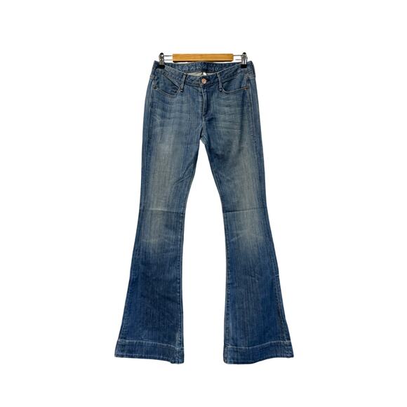 Earnest Sewn Hefner .05 Anthropology Boot Cut Jeans | Mid-Wash Denim | Size 27 - Picture 3 of 15